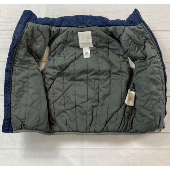 Diesel Kids Blue Racing Team Patch Full Zip Vest Size 3 - Picture 3 of 6